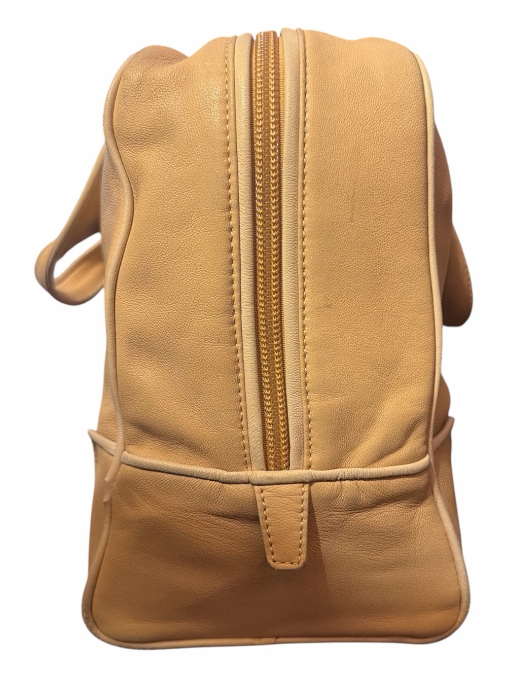 Authentic Vintage Loewe Beige Soft Nappa Leather Zip Tote Bag w/ Booklet - Picture 5 of 8